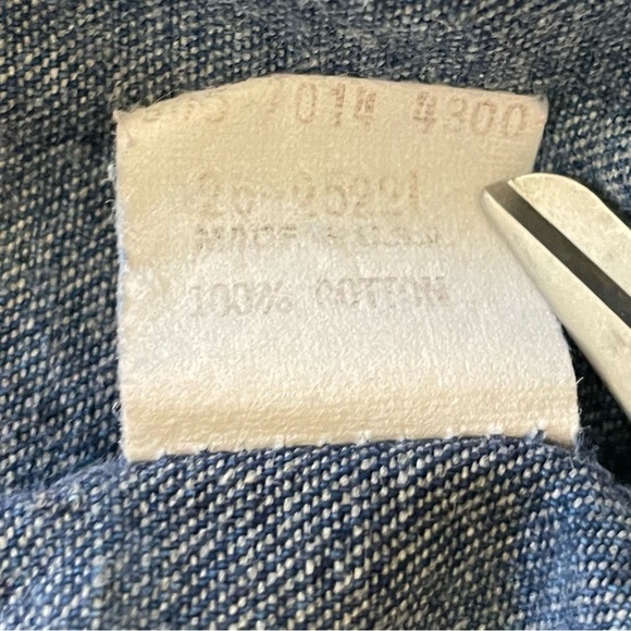 OshKosh Girls Vintage Skirtall Overall Denim Blue Nautical Logo 5T - Picture 5 of 8